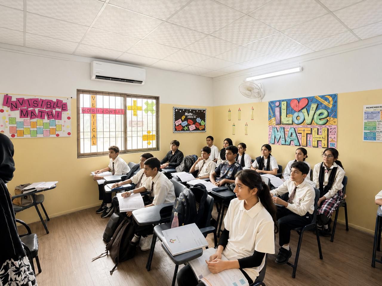 A senior mathematics lesson in one of our subject rooms at the Gulshan Chapter